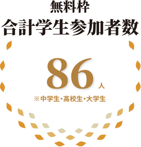 無料枠 合計学生参加者数